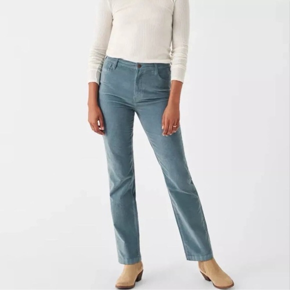 Faherty Julianne Corduroy Pants Blue Size 26 - Picture 15 of 15